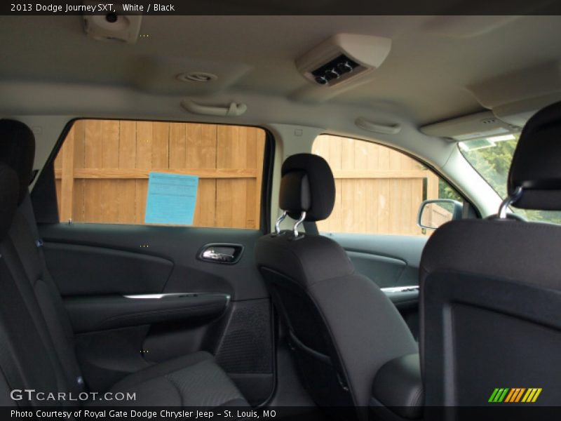 White / Black 2013 Dodge Journey SXT