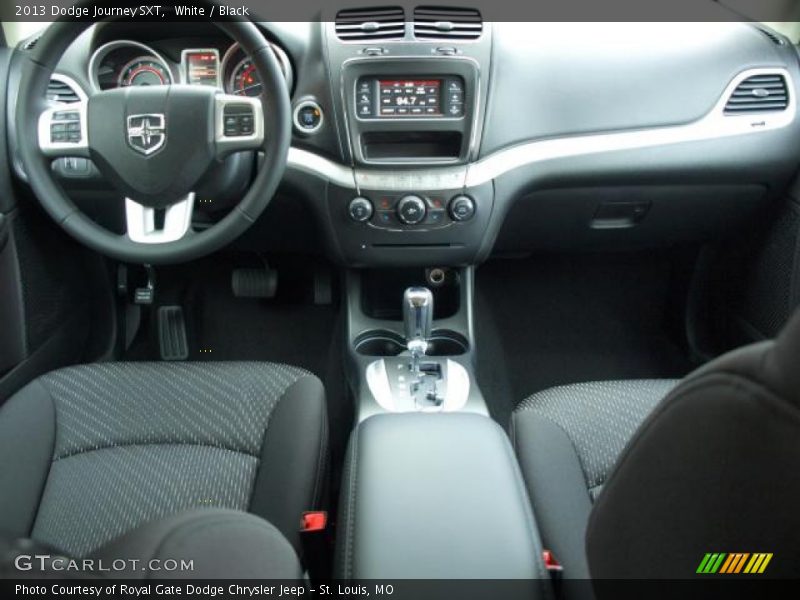 White / Black 2013 Dodge Journey SXT