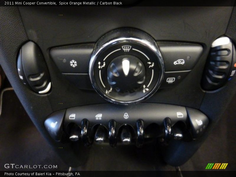 Spice Orange Metallic / Carbon Black 2011 Mini Cooper Convertible