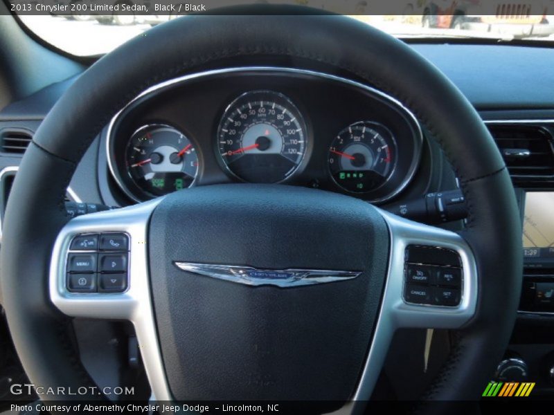 Black / Black 2013 Chrysler 200 Limited Sedan