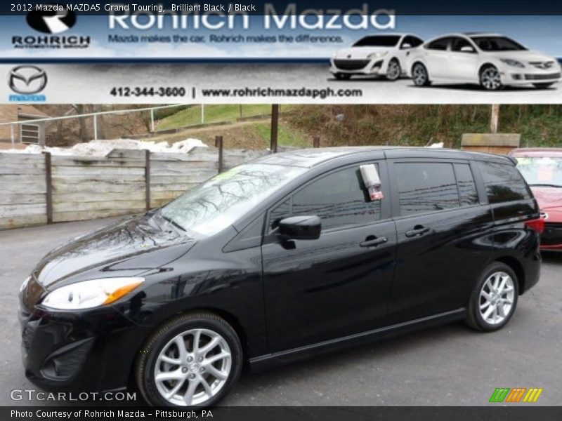 Brilliant Black / Black 2012 Mazda MAZDA5 Grand Touring