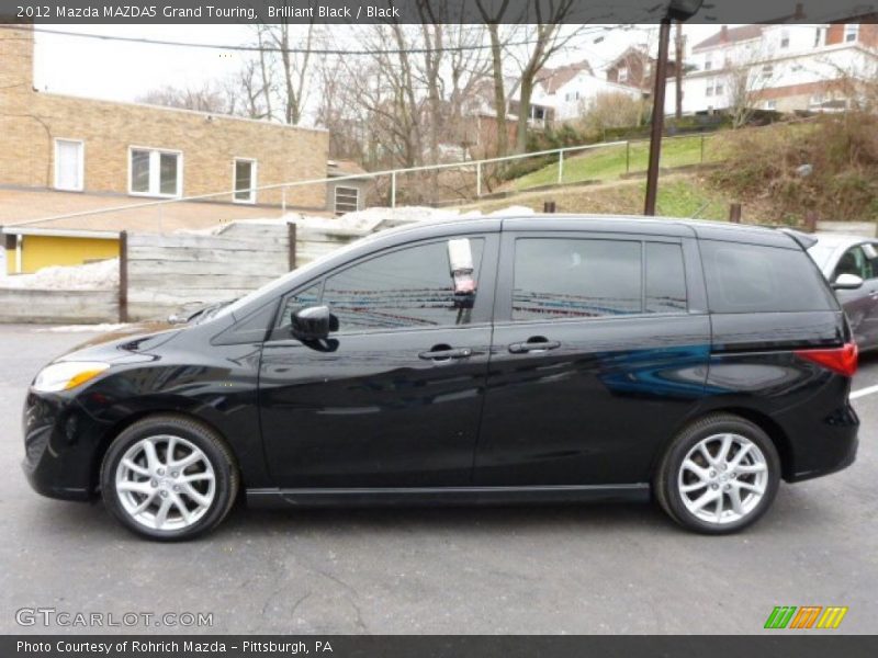 Brilliant Black / Black 2012 Mazda MAZDA5 Grand Touring
