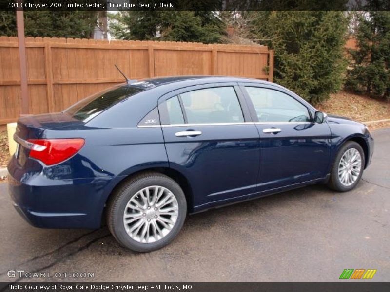 True Blue Pearl / Black 2013 Chrysler 200 Limited Sedan