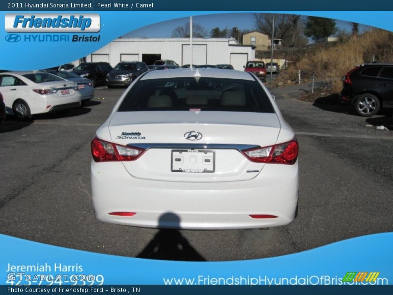 Pearl White / Camel 2011 Hyundai Sonata Limited