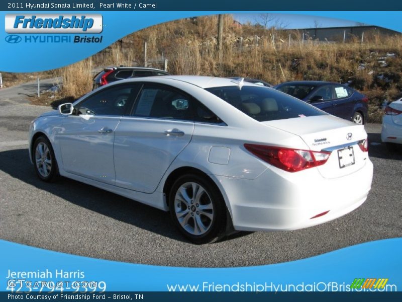 Pearl White / Camel 2011 Hyundai Sonata Limited