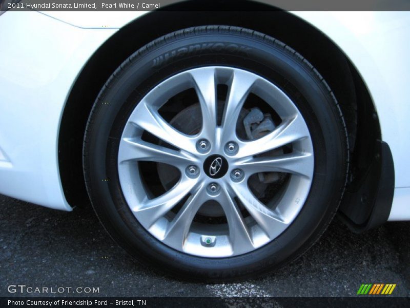Pearl White / Camel 2011 Hyundai Sonata Limited