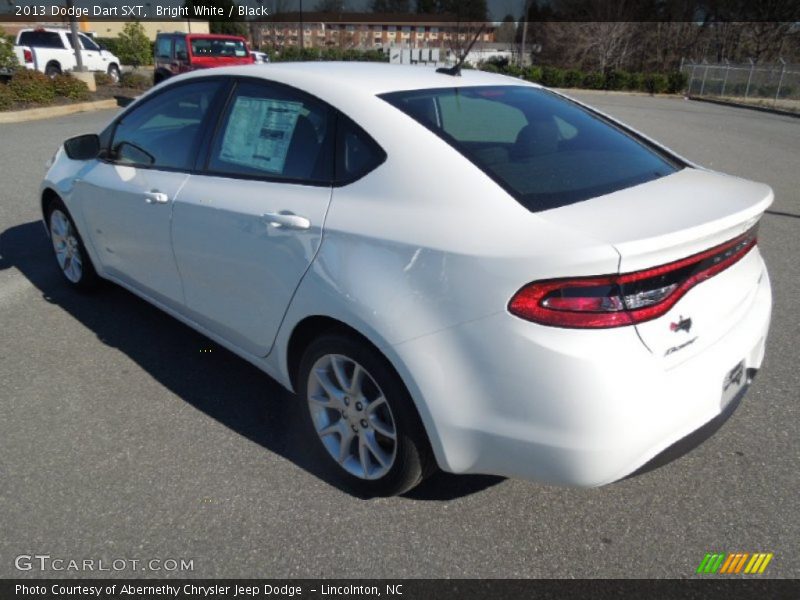 Bright White / Black 2013 Dodge Dart SXT