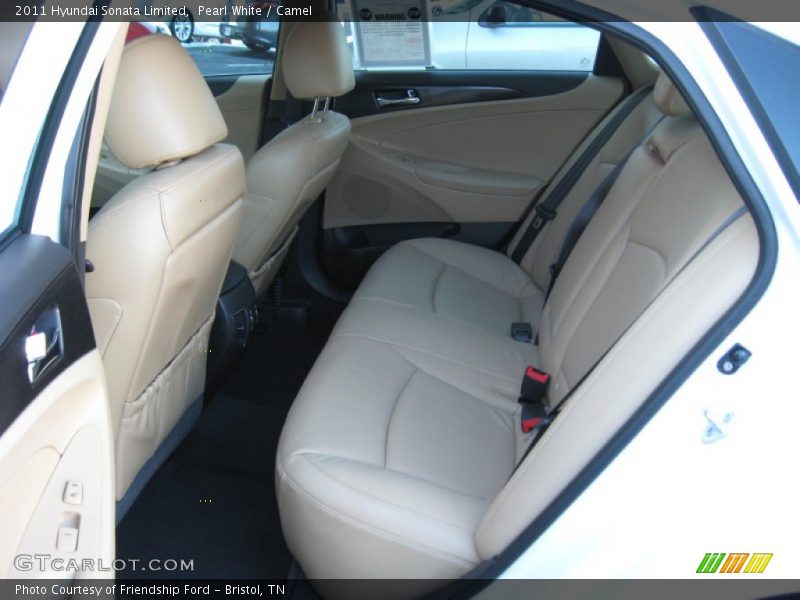 Pearl White / Camel 2011 Hyundai Sonata Limited