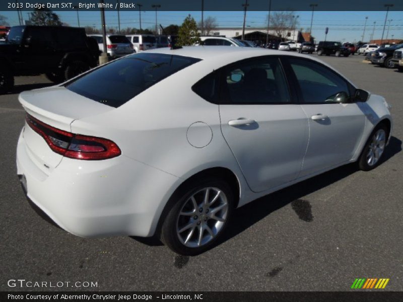 Bright White / Black 2013 Dodge Dart SXT