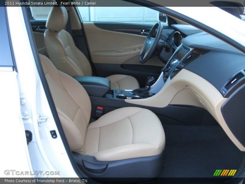 Pearl White / Camel 2011 Hyundai Sonata Limited