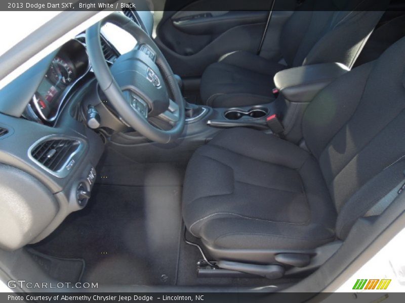 Bright White / Black 2013 Dodge Dart SXT