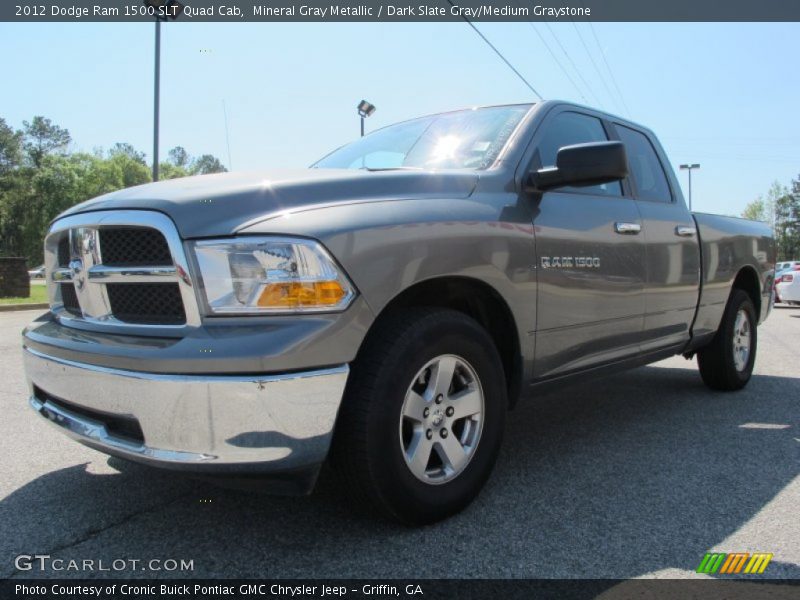 Mineral Gray Metallic / Dark Slate Gray/Medium Graystone 2012 Dodge Ram 1500 SLT Quad Cab