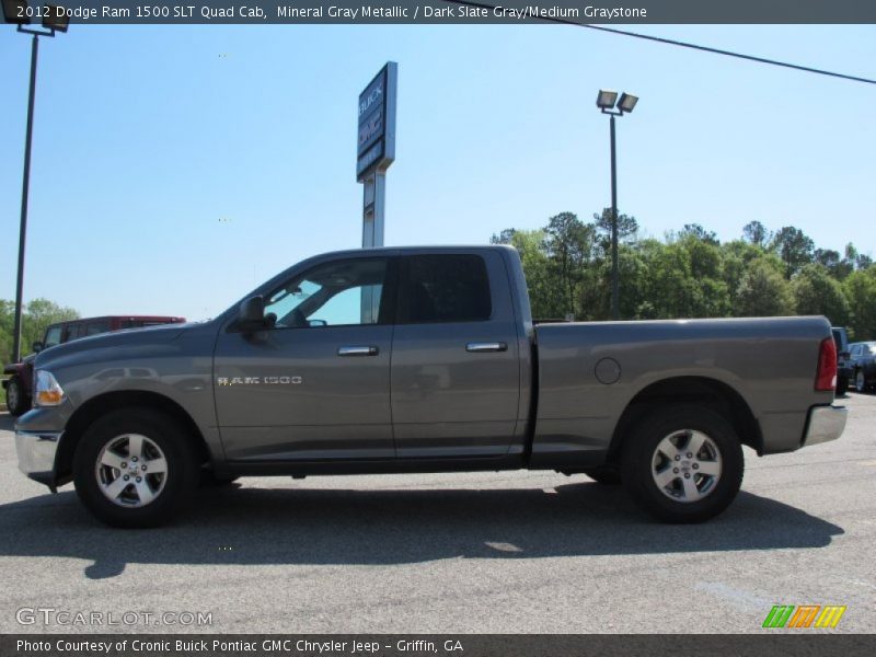 Mineral Gray Metallic / Dark Slate Gray/Medium Graystone 2012 Dodge Ram 1500 SLT Quad Cab