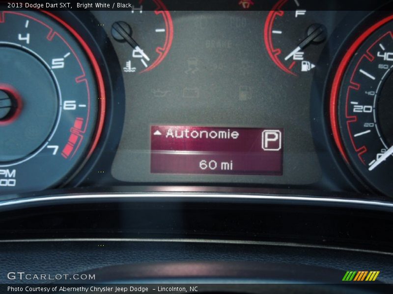 Bright White / Black 2013 Dodge Dart SXT