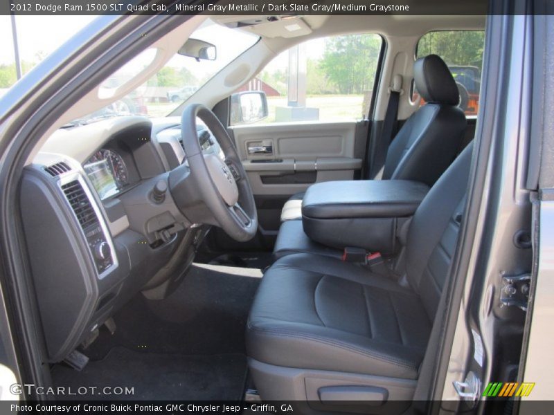 Front Seat of 2012 Ram 1500 SLT Quad Cab