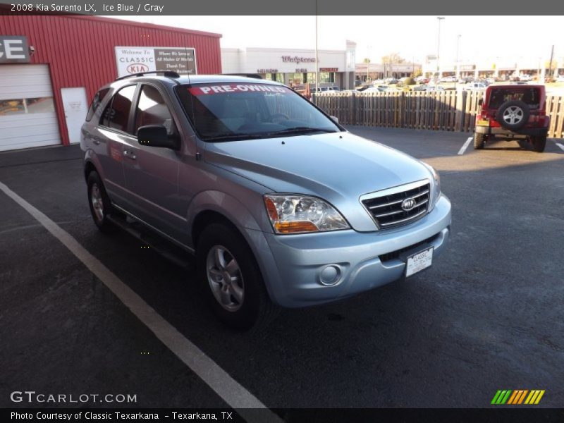 Ice Blue / Gray 2008 Kia Sorento LX