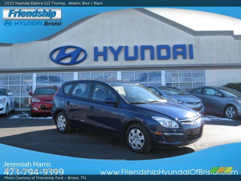 Atlantic Blue / Black 2012 Hyundai Elantra GLS Touring