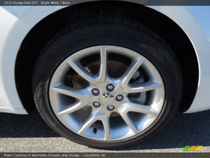 Bright White / Black 2013 Dodge Dart SXT