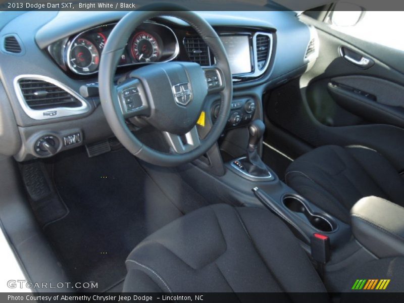 Bright White / Black 2013 Dodge Dart SXT