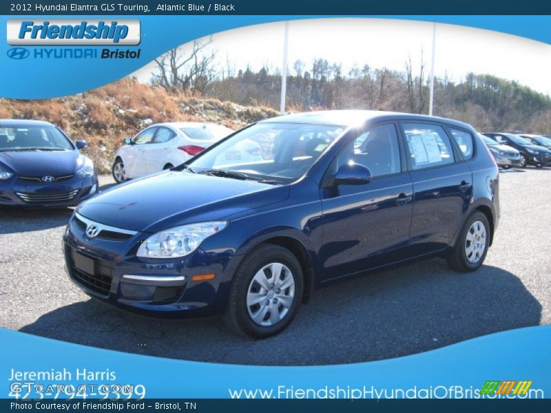 Atlantic Blue / Black 2012 Hyundai Elantra GLS Touring