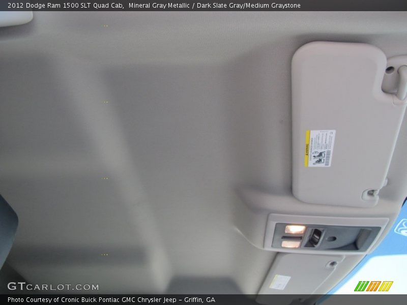 Mineral Gray Metallic / Dark Slate Gray/Medium Graystone 2012 Dodge Ram 1500 SLT Quad Cab