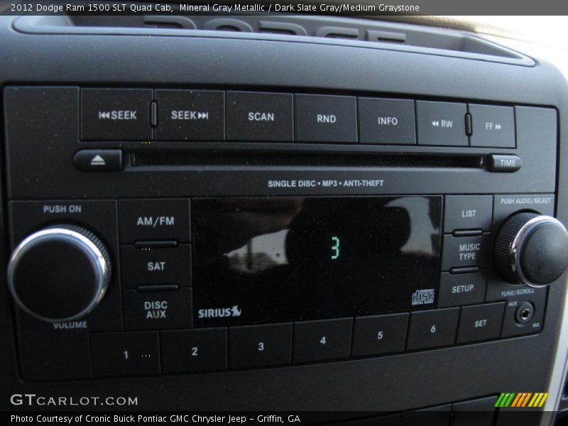 Audio System of 2012 Ram 1500 SLT Quad Cab