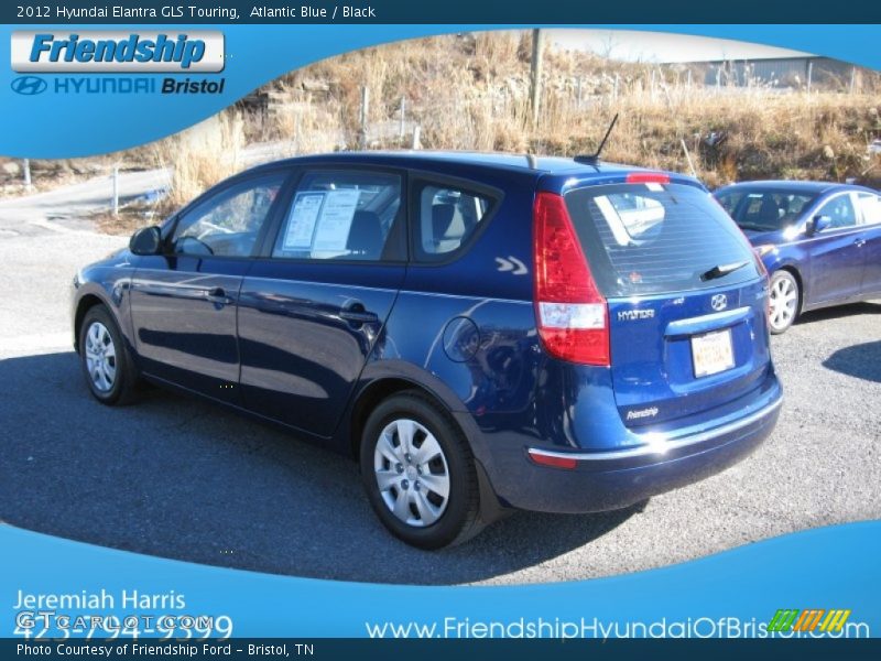 Atlantic Blue / Black 2012 Hyundai Elantra GLS Touring