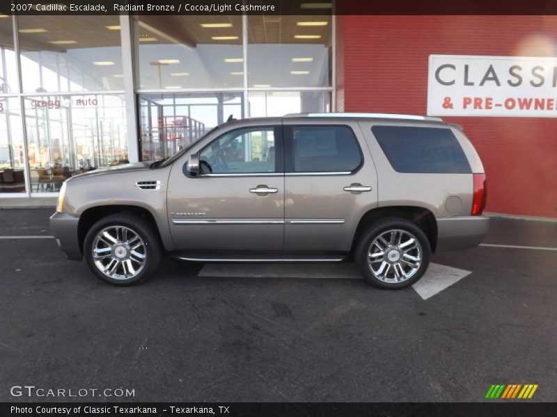 Radiant Bronze / Cocoa/Light Cashmere 2007 Cadillac Escalade