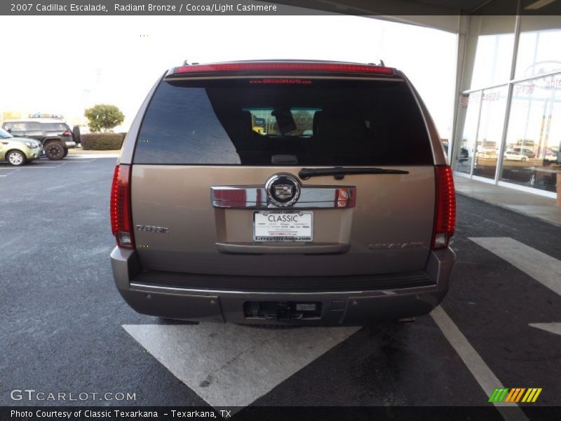 Radiant Bronze / Cocoa/Light Cashmere 2007 Cadillac Escalade