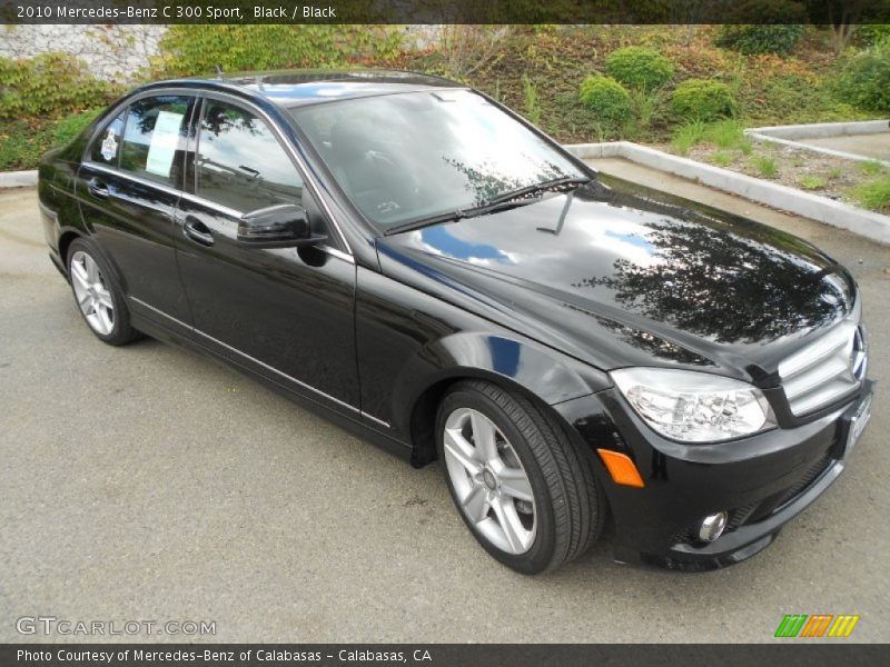 Black / Black 2010 Mercedes-Benz C 300 Sport