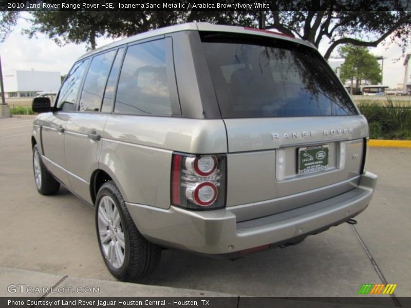 Ipanema Sand Metallic / Arabica Brown/Ivory White 2010 Land Rover Range Rover HSE