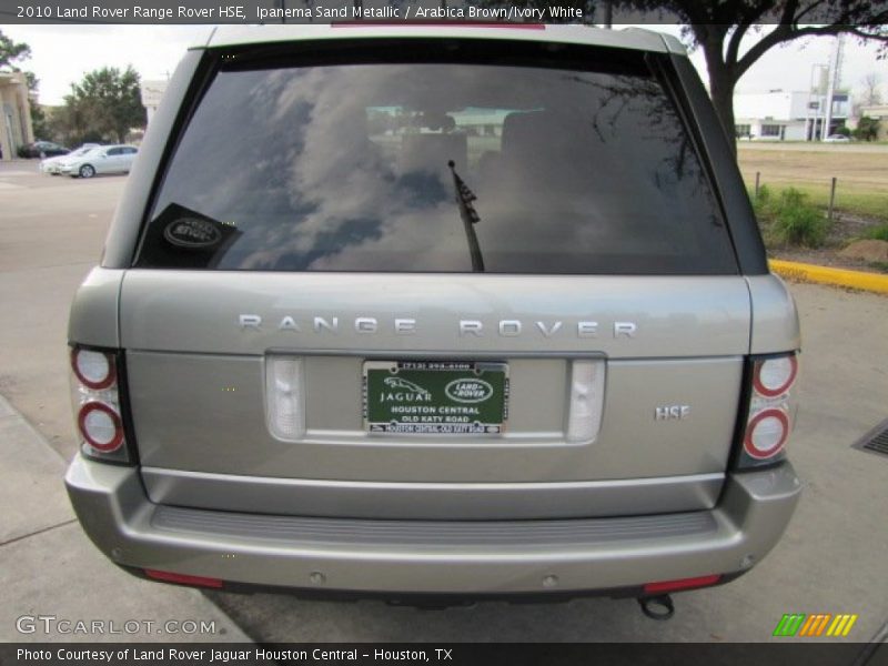 Ipanema Sand Metallic / Arabica Brown/Ivory White 2010 Land Rover Range Rover HSE