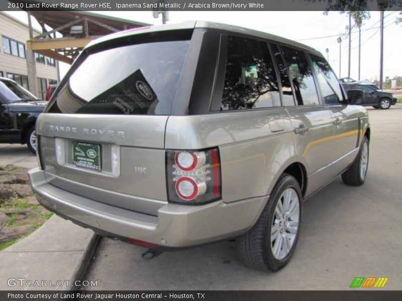 Ipanema Sand Metallic / Arabica Brown/Ivory White 2010 Land Rover Range Rover HSE