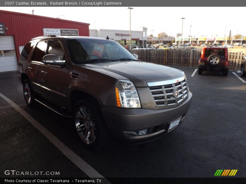 Radiant Bronze / Cocoa/Light Cashmere 2007 Cadillac Escalade