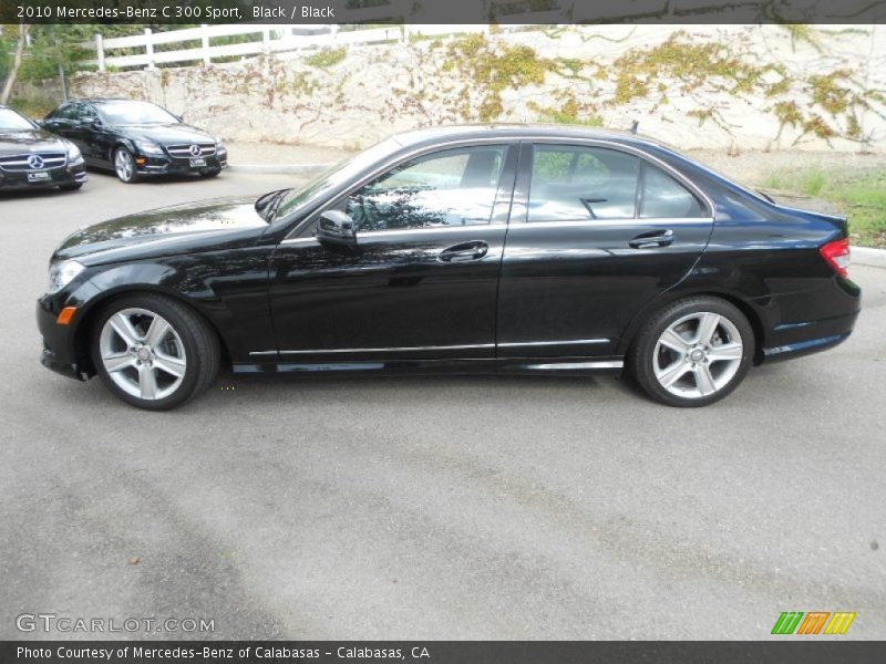 Black / Black 2010 Mercedes-Benz C 300 Sport