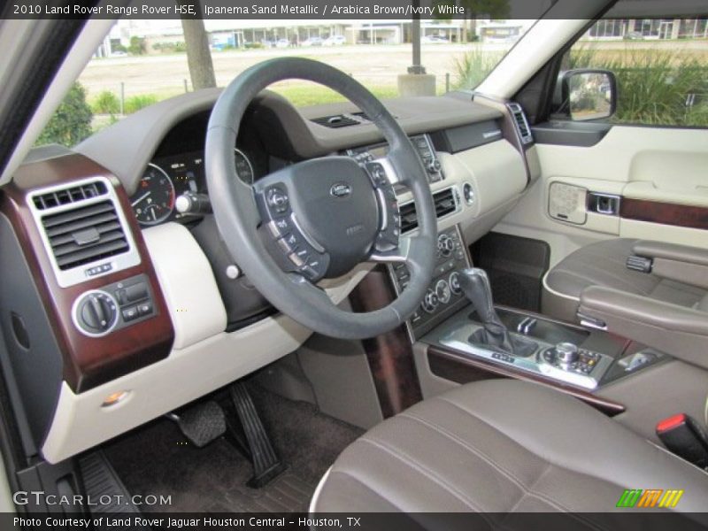 Ipanema Sand Metallic / Arabica Brown/Ivory White 2010 Land Rover Range Rover HSE