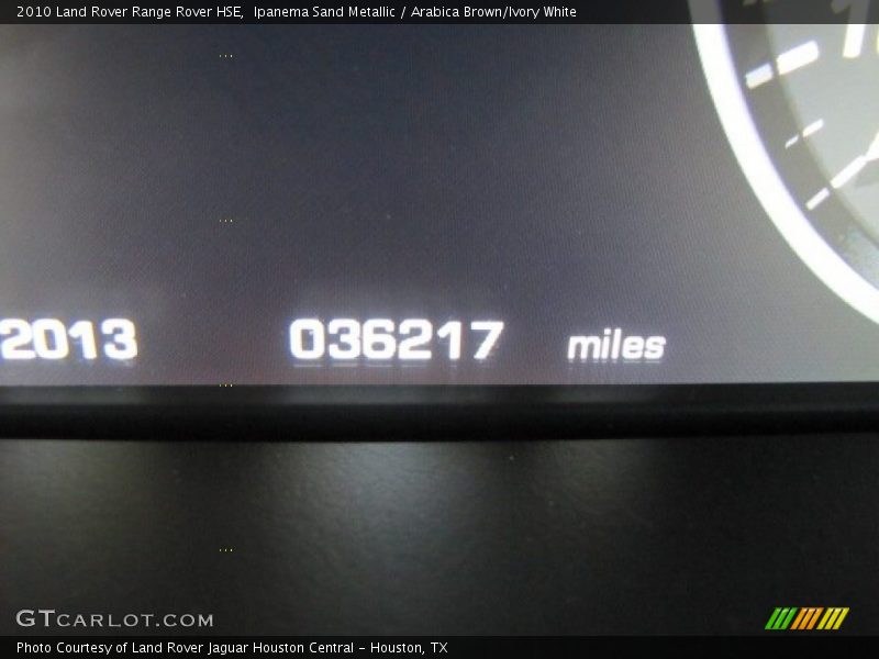 Ipanema Sand Metallic / Arabica Brown/Ivory White 2010 Land Rover Range Rover HSE