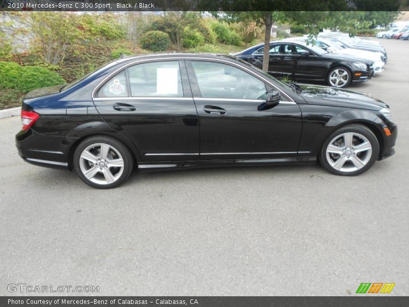 Black / Black 2010 Mercedes-Benz C 300 Sport