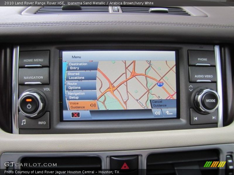 Ipanema Sand Metallic / Arabica Brown/Ivory White 2010 Land Rover Range Rover HSE