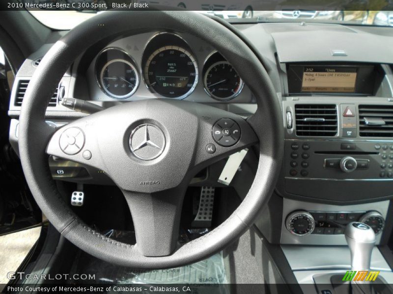 Black / Black 2010 Mercedes-Benz C 300 Sport