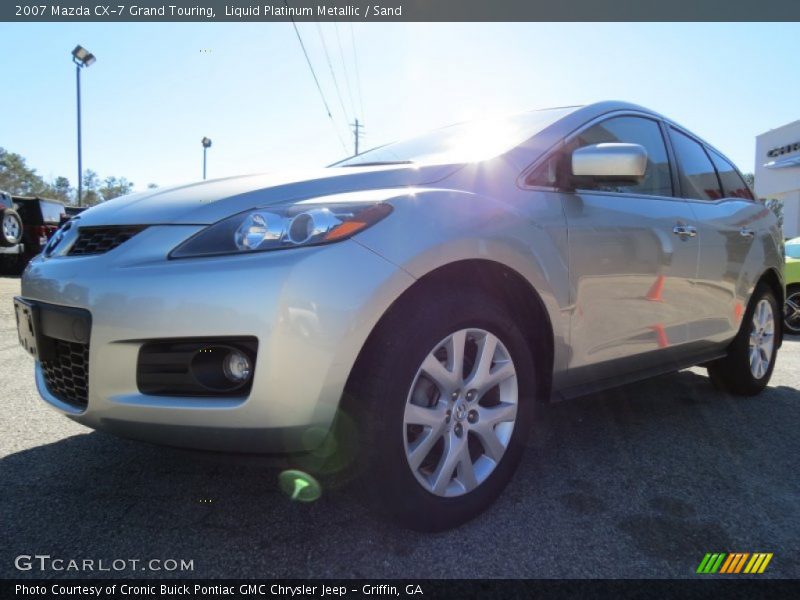 Liquid Platinum Metallic / Sand 2007 Mazda CX-7 Grand Touring