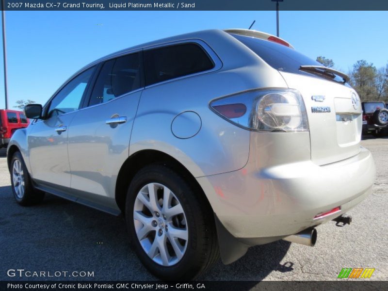 Liquid Platinum Metallic / Sand 2007 Mazda CX-7 Grand Touring