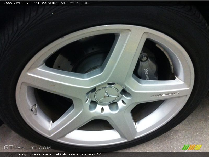 Arctic White / Black 2009 Mercedes-Benz E 350 Sedan