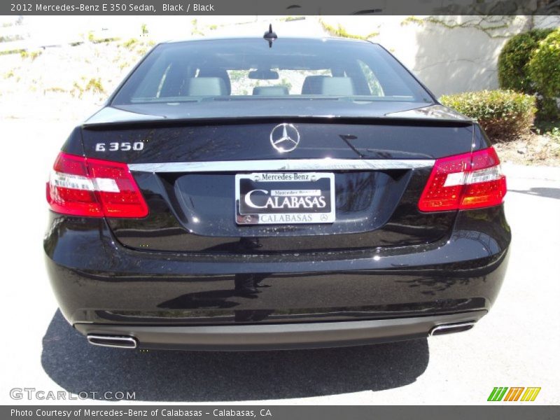 Black / Black 2012 Mercedes-Benz E 350 Sedan