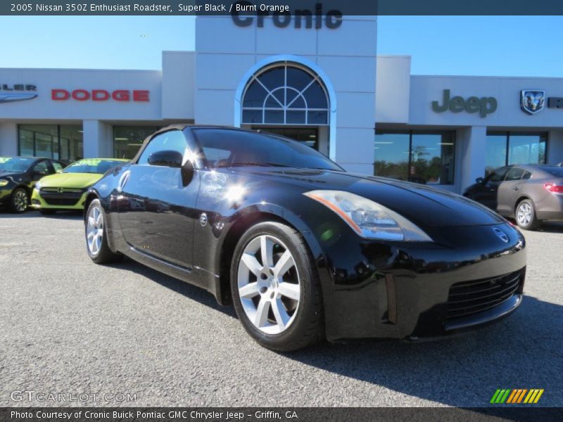 Super Black / Burnt Orange 2005 Nissan 350Z Enthusiast Roadster