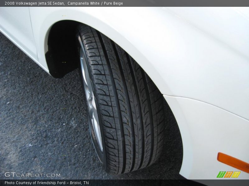 Campanella White / Pure Beige 2008 Volkswagen Jetta SE Sedan