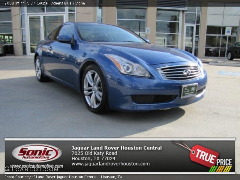 Athens Blue / Stone 2008 Infiniti G 37 Coupe