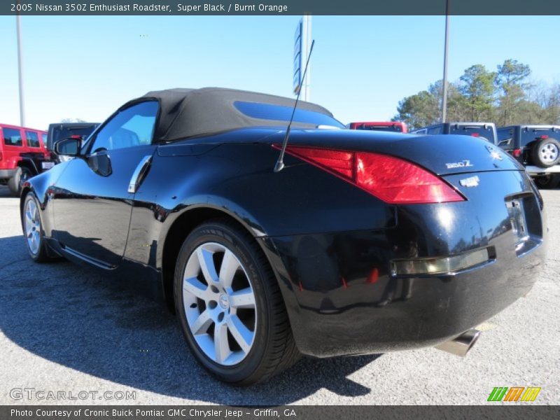 Super Black / Burnt Orange 2005 Nissan 350Z Enthusiast Roadster