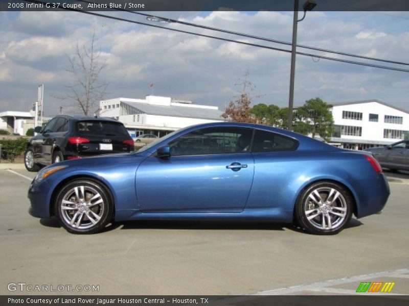 Athens Blue / Stone 2008 Infiniti G 37 Coupe