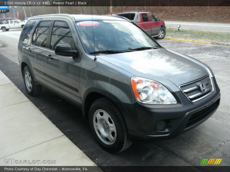 Pewter Pearl / Black 2006 Honda CR-V LX 4WD